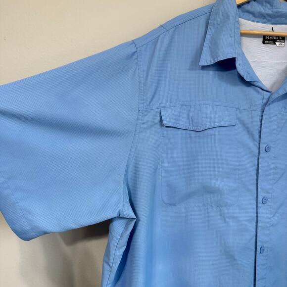 Habit Mens Shirt 3XL 40+ Solar Factor Fishing Camping Outdoors Vented Mesh - Picture 4 of 11